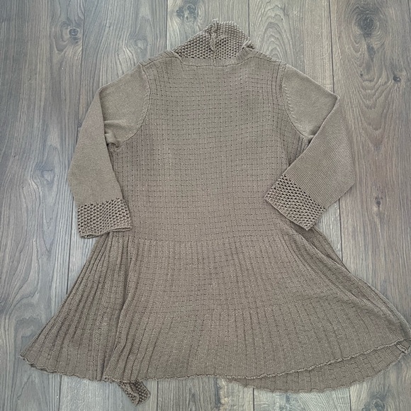 Fever Brown Flowy Cardigan - Picture 2 of 3